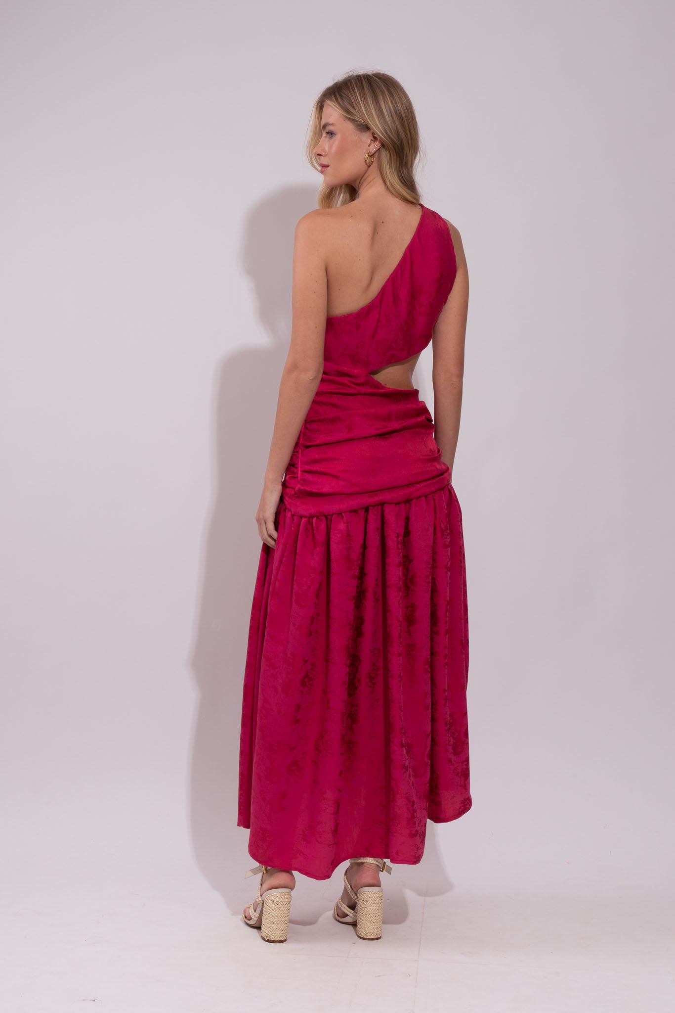 Vestido Karina Jacquard Rosé