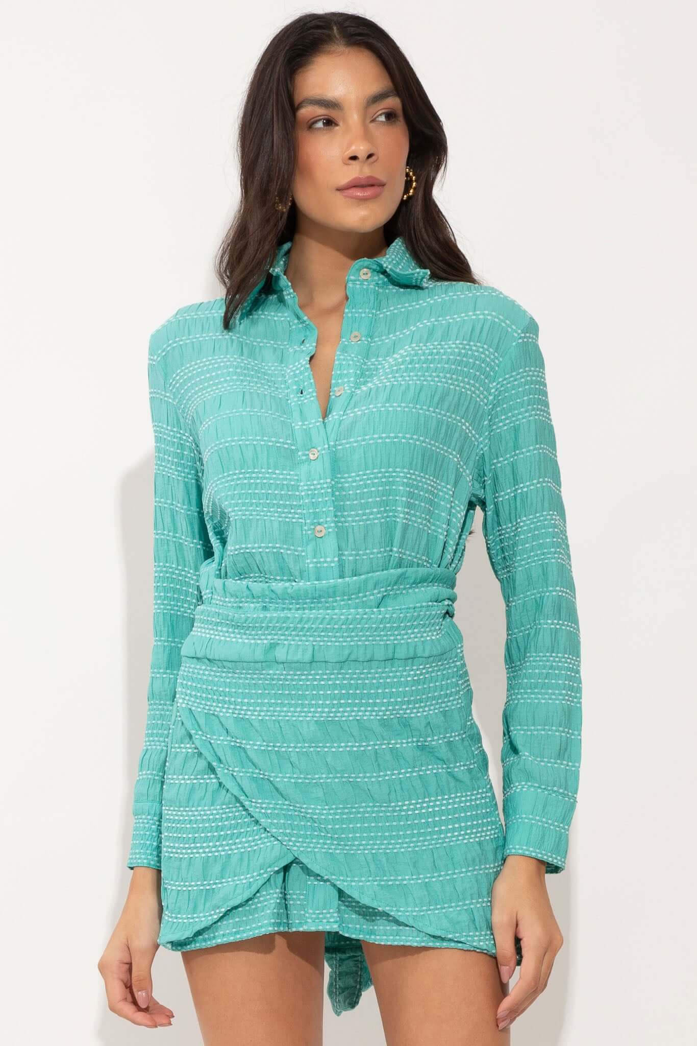 TOP CORTININHA LILI BABY BLUE