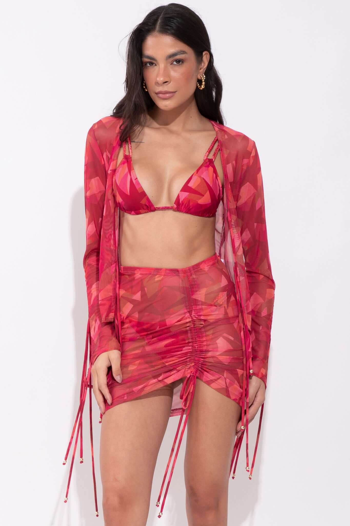 TOP CORTININHA PINK CAMOUFLAGE