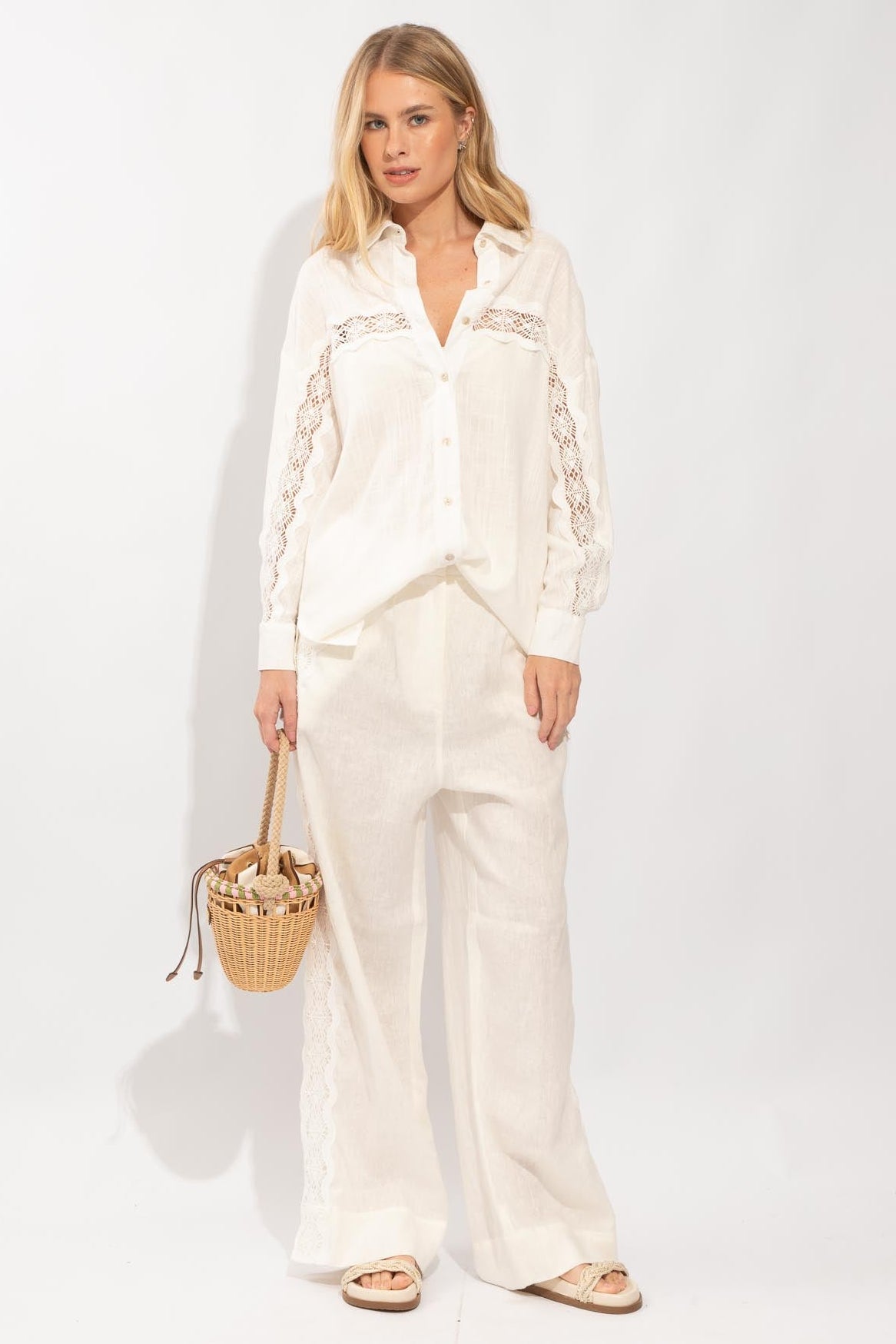CAMISA ANELISE LINHO CLOUD