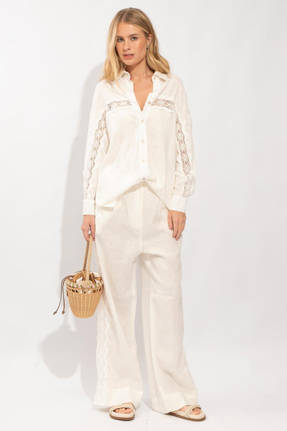 CAMISA ANELISE LINHO CLOUD