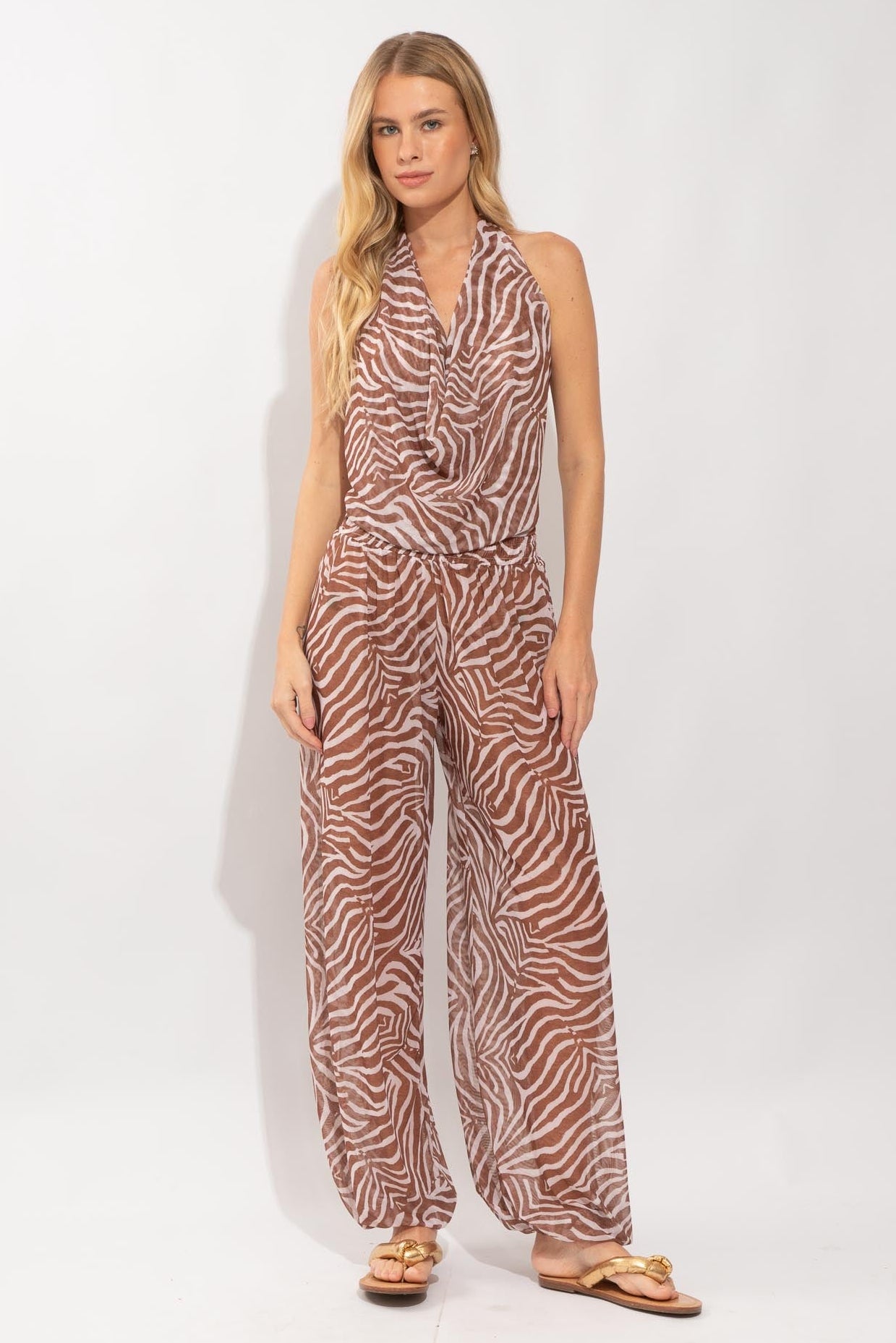 TOP CASCATA CHIC ZEBRA