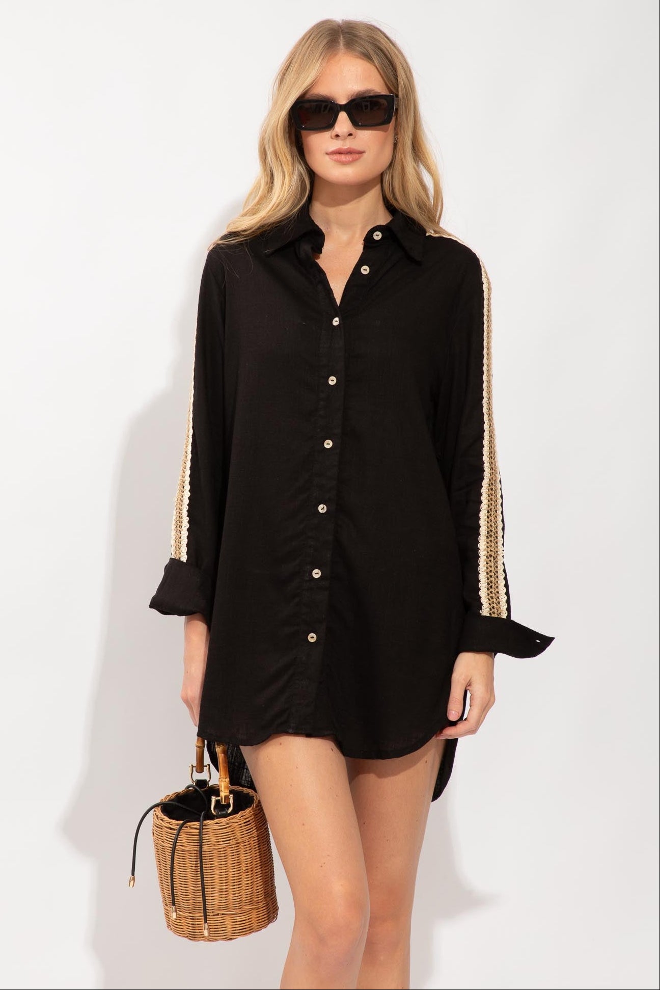 CAMISA ANELISE BLANC DE NOIR