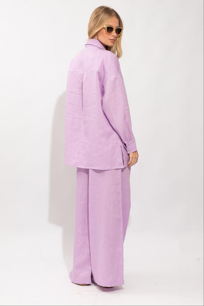 CALÇA NATALI  NADADORAS LINHO VIOLET