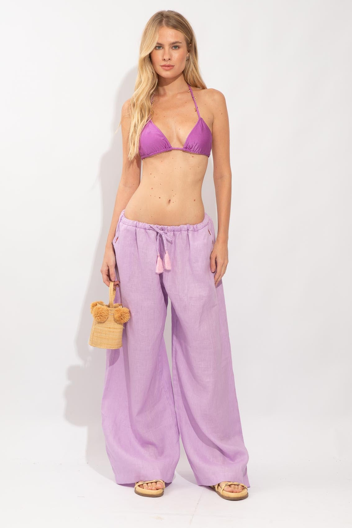 CALÇA NATALI  NADADORAS LINHO VIOLET