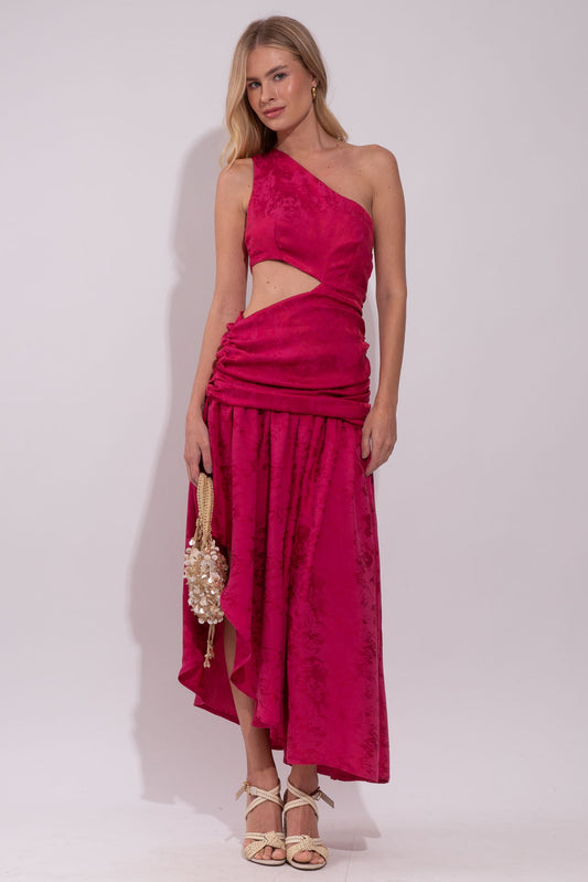 Vestido Karina Jacquard Rosé