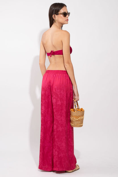 Calça Tereza Jacquard Rosé