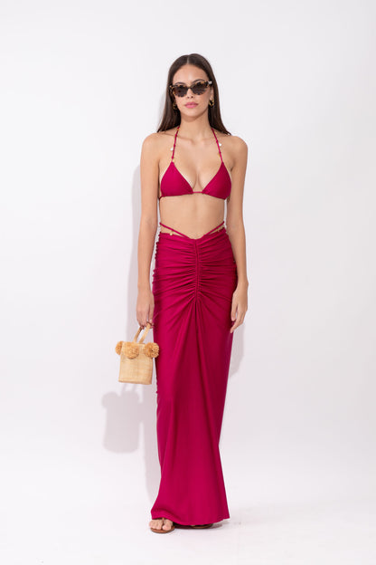 Saia Valentina Jacquard Rosé