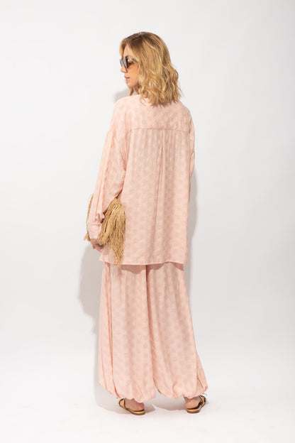 Calça Jasmin Jacquard Rosé