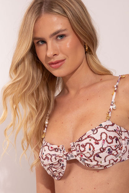 Top Meia taça Leonor Charms