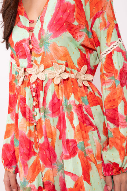 VESTIDO VIVI ORQUÍDEA CROCHÊ