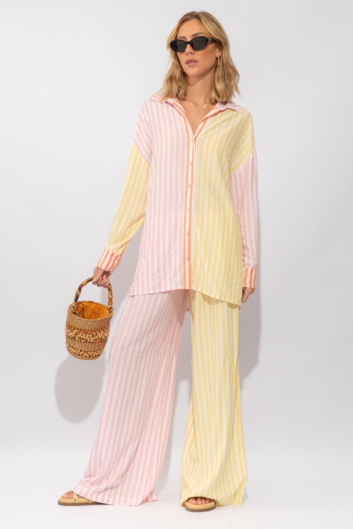 CAMISA ANELISE LISTRAS COLOR